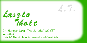 laszlo tholt business card